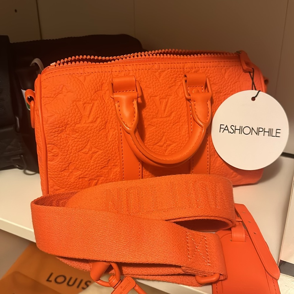 Louis Vuitton keepall 25 orange monogram